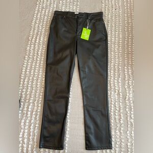 Sam Edelman Black Faux Leather Skinny Pants